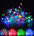 WS2812B 2X32.8FT 200LED DC5V BTF-LIGHTING IC RGB Pebble Pixel Seed String Roll Individual Addressable Chasing Color