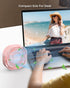 RJVW Small USB Desk Fan, 3 Speeds, 4 inch Portable Table Fan, 360° Rotatable for Home Office & Summer Gift