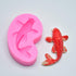 Small Koi Fish Fondant Mold (2.5"x1.4") - MoldFun Carp Sugar Craft Silicone Mold for Cake Decorating