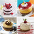 Guowall 4pcs 3.15 x 2 inch Seamless Cake Ring Stainless Steel Round Pastry Rings