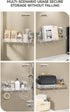 Generic Light Luxury Style Punch-Free Storage Rack, Suction Corner Shower Organizer, Corrugated Suction Cup Storage