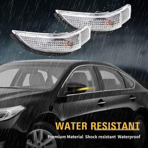 GZYF 1 Pair Rearview Side Mirror Marker Light Turn Signal Indicator Light Replacement for Toyota Avalon Corolla Prius