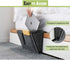 DOURR Felt Bedside Caddy Organizer Storage Pocket for Tablet Magazine Phone Small Things Holder (Gray)