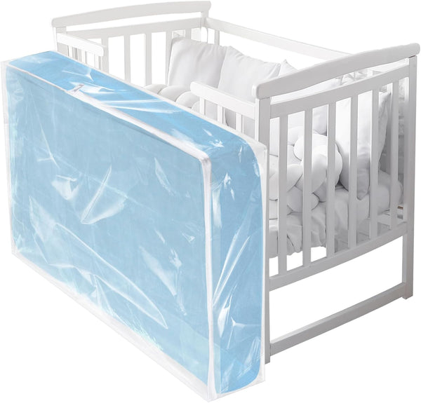 Colingmill 1 Pcs Crib Mattress Storage Bag with Zipper 4 Mil Clear Plastic