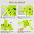 Ourokhome Collapsible Pasta Drying Rack, Plastic Foldable Noodle Hanger for Kitchen with 10 Arms.