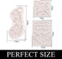 Feather Silicone Molds Baroque Fondant, 3 Pack Lace Scroll Chocolate Molds for Cake Decoration, DIY Baking