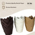 150-Pack Nordic Paper White Tulip Muffin Liners - Odorless, Non-toxic, Grease-Resistant, White Cupcake Baking Cups for Standard Size Muffin Pans for Birthdays, Weddings, Easter by Oh Ube