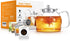 Glass Teapot, 40oz with Removable Infuser, Clear Borosilicate Glass for Blooming and Loose Tea