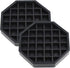 Drip Trays, 4" Octagon Black Plastic Coffee Drip Tray with Honeycomb Grid, Pack of 2 (2 Pcs 4")