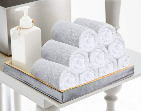 12 Pack Set, 100% Utopia Towels Cotton Washcloths Ring Spun Cotton, Premium Flannel Face Cloths, Highly Absorbent