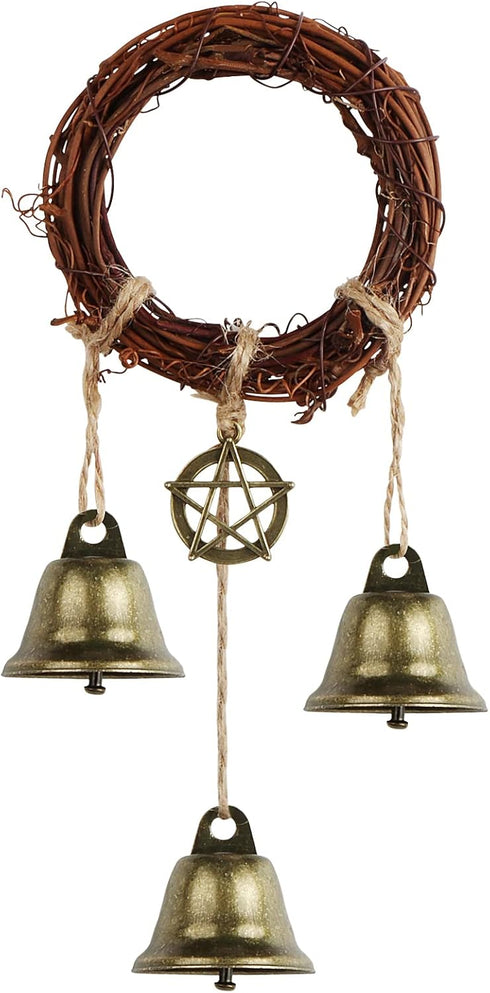 Witch Bells for Door Knob, Handmade Decor for Home Protection, Wiccan Altar Supplies, Positive Attraction, Boho Gift