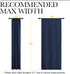34" 54" 2 NICETOWN Kitchen Curtains, Short Blackout Curtains & Drapes, Thermal Insulated Blackout Curtain Panels