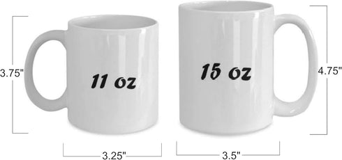 Inappropriate Coffee Mugs with Sayings, Funny Rude 11 or 15 oz. White Ceramic Gag Jokes for Office Friends