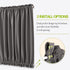 PONY DANCE Gray Door Curtain - 54 inch Wide by 72 inch Long Thermal Insulated Blackout Privacy Panel with Tieback,