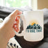 I'd Hike That Coffee Mug - Fun Hiking Themed Decor and Gifts for Hikers - Large 15oz White Ceramic Mug