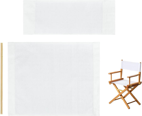 Cansybil Director Chair Replacement Canvas Fabric Seat Cover Foldable Directors Chair Cover Kit