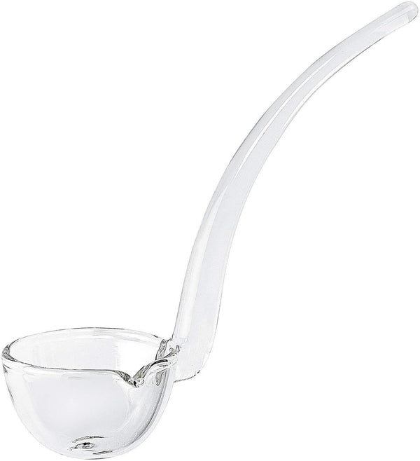 Badash 6" Small Glass Gravy Ladle, Artisan Quality Mouth-Blown Lead-Free Crystal, Clear Serving Utensil