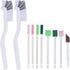 Small Cleaning Brush Tool Kit, Crevice Cleaning Brushes for House Cleaning, Disposable Toilet Brush, Deep Cleaning