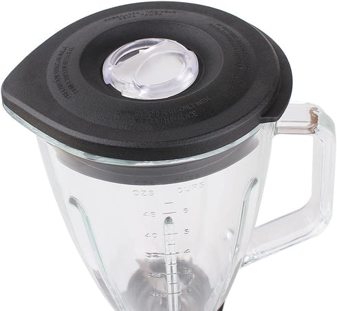 Replacement 6-Cup Glass Jar with 4-fins Blade - Compatible with Oster Blenders