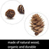 Deloky 150 Pcs Christmas Natural Mini Pine Cones - 2CM Small Pinecones for DIY Crafts, Home Decorations, Thanksgiving,