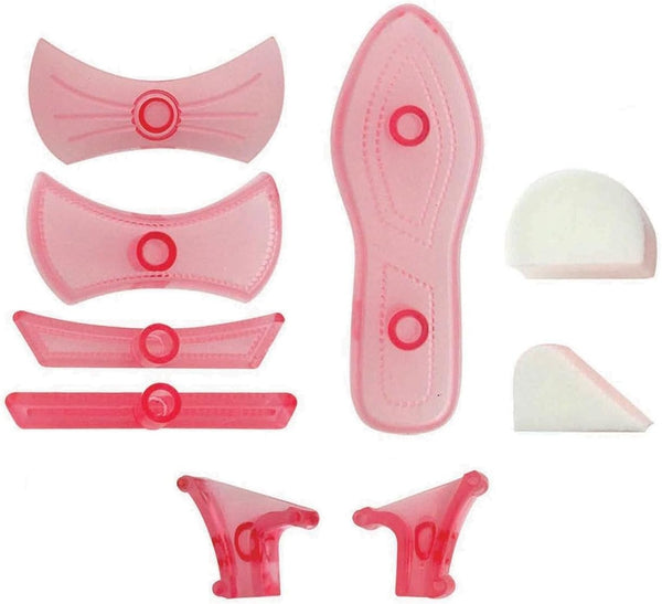 JEM Lady's Miniature Shoe Fondant Cutters, Set of 9 for Cake Decorating