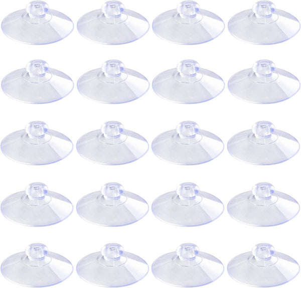 Pawfly 20 Pack Suction Cups, 1.8 Inch, Small Rubber Suction Cups for Home, Kitchen, Bathroom Organization, Christmas