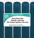 Metallic Light Blue PVC Shrink Capsules, 500 Count