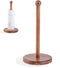 14" Acacia Wooden Paper Towel Holder, 6.7" Large Heavy Base Wooden Kitchen