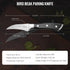 Bird Beak Paring Knife - 2.75 Inch Peeling Knife, German Stainless Steel Small Curved Fruit Knife with Ergonomic Handle