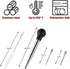 JY COOKMENT Stainless Steel Turkey Baster – Baster Syringe Set with Marinade Needles and Cleaning Brush