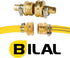 BILAL 3 Set 1/2" Fitting,1/2" 3/4" Garden Hose Repair Connector Kit with Clamps, Fit for Garden Hose Barb x GHT Garden