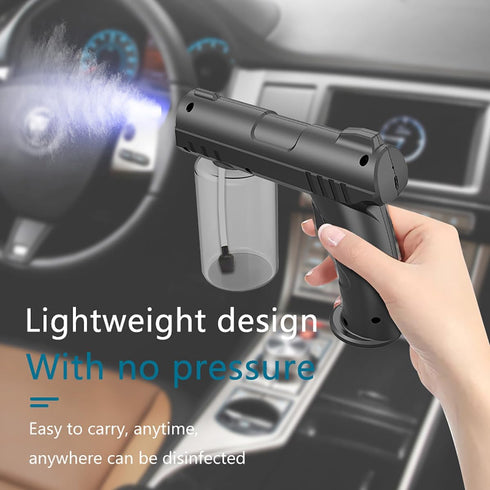Generic Handheld Electric Nano Disinfection Spray with Blue Light Technology - Portable Atomizer for Home, Office