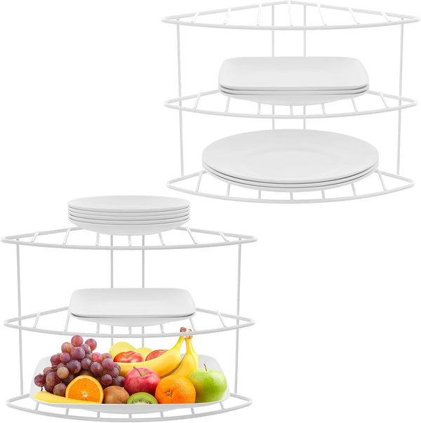 yaenoei 3-Tier Kitchen Details Corner Shelf Organizer | Cabinet & Countertop Storage |