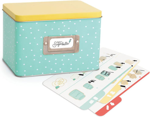Sweet Sugarbelle Recipe Card Tin by American Crafts in Light Green