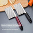 Crinkle Cutter Knife, Stainless Steel Cutting Tool for Potato, Carrot, Vegetable French Fry, Kids Lunch Accessories