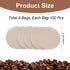 GORGECRAFT 400Pcs Paper Coffee Filters 5.6x5.6cm Round Universal Replacement Unbleached Coffee Filters Maker Strainers Compatible with Coffee Machines Coffee Cones Pot for Home Cafe Beige