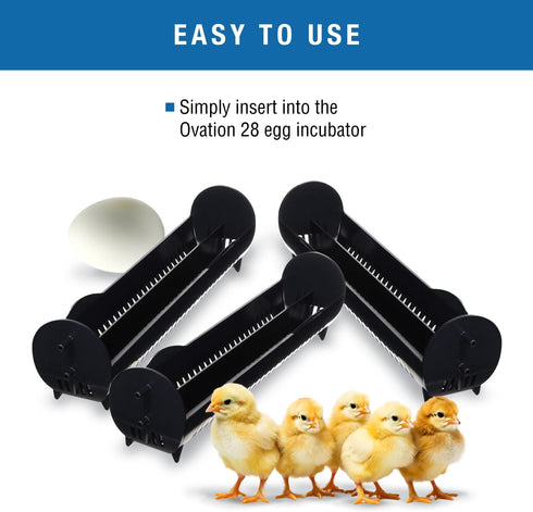 28 Accommodates Set 3 Brinsea Large Egg Carriers for Ovation Incubator, Optional Accessory Goose-Size Eggs