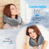 Travel Pillow, Best Memory Foam Neck Pillow for Sleeping, Airplane Car & Home Use (Grey)