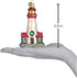 Old World Christmas Collection Glass Blown Lighthouse Ornament for Christmas Tree