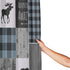 Rustic Shower Curtain Lodge Bear Moose Deer Quick Dry Bath Curtain, Machine Washable Bathroom Accessories (72x72 Inch)