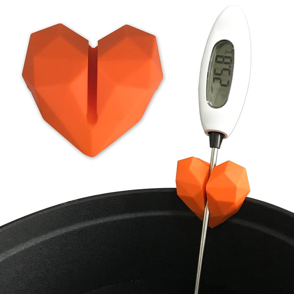 2Pcs Silicone Non-Scratch Pot Clip, Candy Thermometer Pot Clip for Candy Making, Hand-Free Holder for Measuring