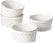 LE TAUCI 6 oz Ramekins, Oven Safe, Ceramic Baking Dishes for Creme Brulee, Set of 4