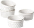 LE TAUCI 6 oz Ramekins, Oven Safe, Ceramic Baking Dishes for Creme Brulee, Set of 4