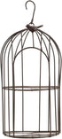 TJ Global 2-Plant Iron Birdcage Hanging Planter, Metal Wire Flower Pot Basket