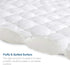 Twin Extra Long (XL) Mattress Protector Pad - Waterproof Quilted Cooling Topper Cover for College Dorm Room Essentials