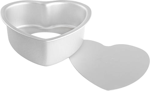 Fat Daddio's PHT-L83 Anodized Aluminum Removable Bottom Heart Cake Pan, 8 x 3 Inch by Fat Daddio's
