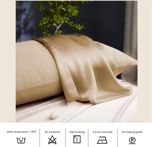 Copper Pillowcase with 100% Copper Oxide Fiber, Silk Like Soft Pillow Cover (18.5 in × 27.5 in), Prevents Crow's Feet &