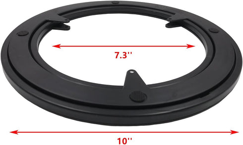 Heavy Duty 10 Inch Plastic Lazy Susan Hardware Rotating Turntable Bearing Swivel with Steel Ball Bearings, 66 Lbs