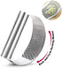 GuDoQi Garlic Press Rocker, Stainless Steel Mincer with Peeler and Scraper Brush, Ergonomic Kitchen Gadget