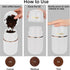 Coffee Grinder Electric for Beans, Spices, Herbs, Grains, Nuts, Stainless Steel Blades, 2.8 oz, White